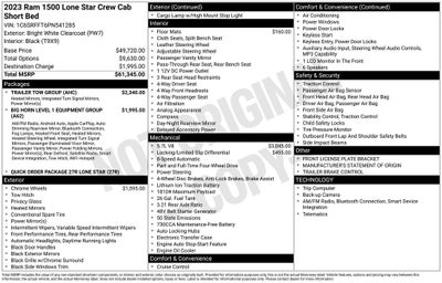 2023 RAM 1500 Big Horn/Lone Star