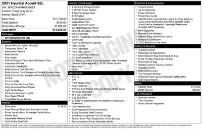 2021 Hyundai ACCENT SEL