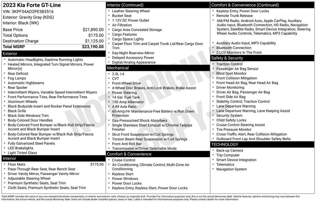 2023 Kia Forte GT-Line