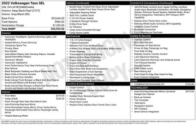 2022 Volkswagen Taos 1.5T SEL