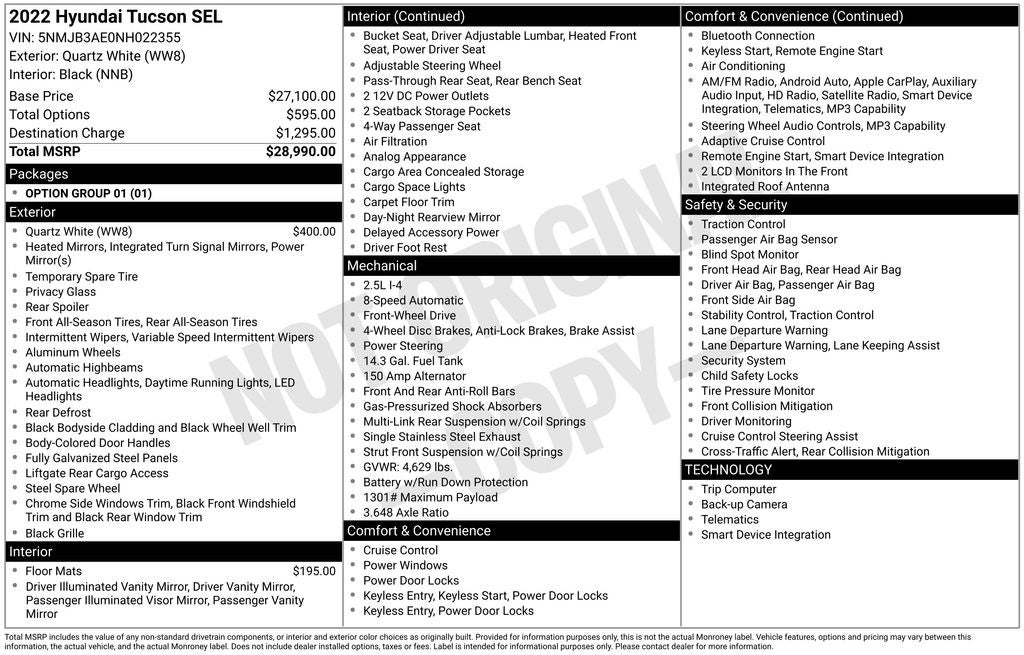 2022 Hyundai TUCSON SEL