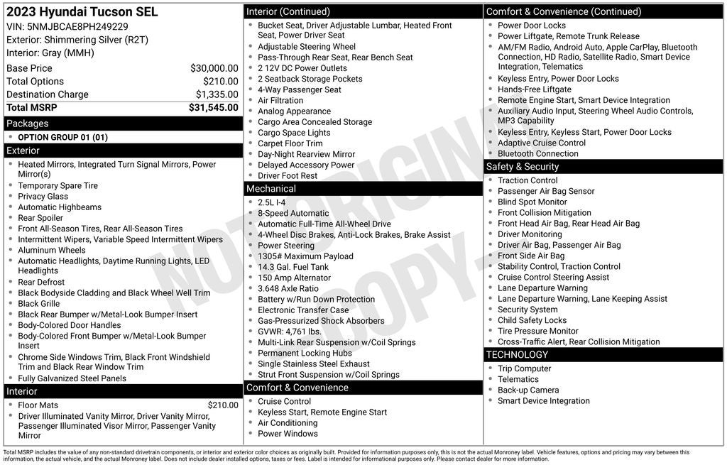 2023 Hyundai TUCSON SEL
