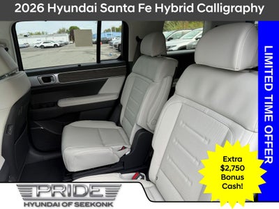 2026 Hyundai SANTA FE HYBRID Calligraphy