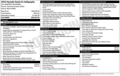 2025 Hyundai SANTA FE Calligraphy