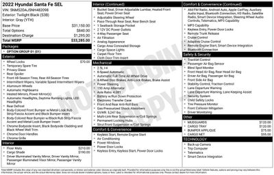2022 Hyundai SANTA FE SEL