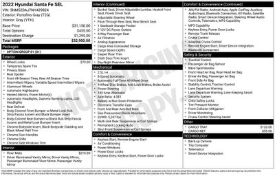 2022 Hyundai SANTA FE SEL