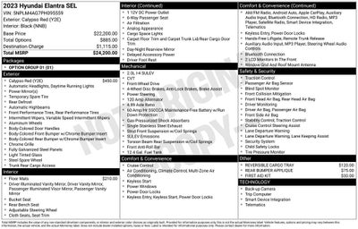 2023 Hyundai ELANTRA SEL