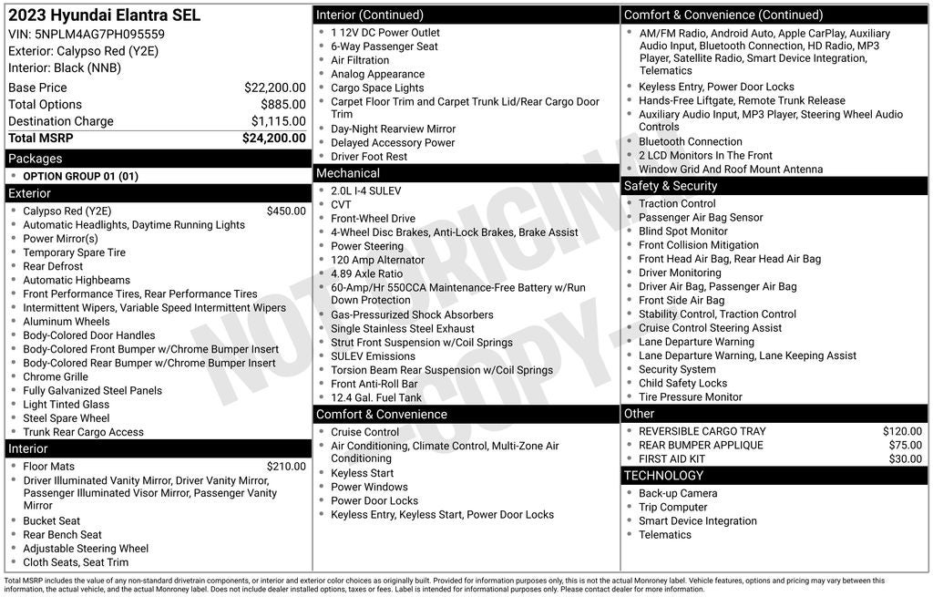 2023 Hyundai ELANTRA SEL