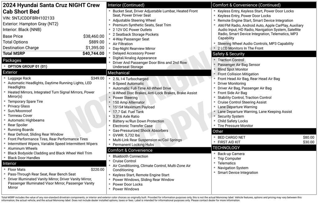 2024 Hyundai SANTA CRUZ NIGHT