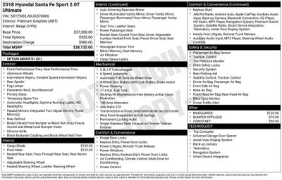 2018 Hyundai SANTA FE SPORT 2.0T Ultimate