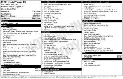 2019 Hyundai TUCSON SE