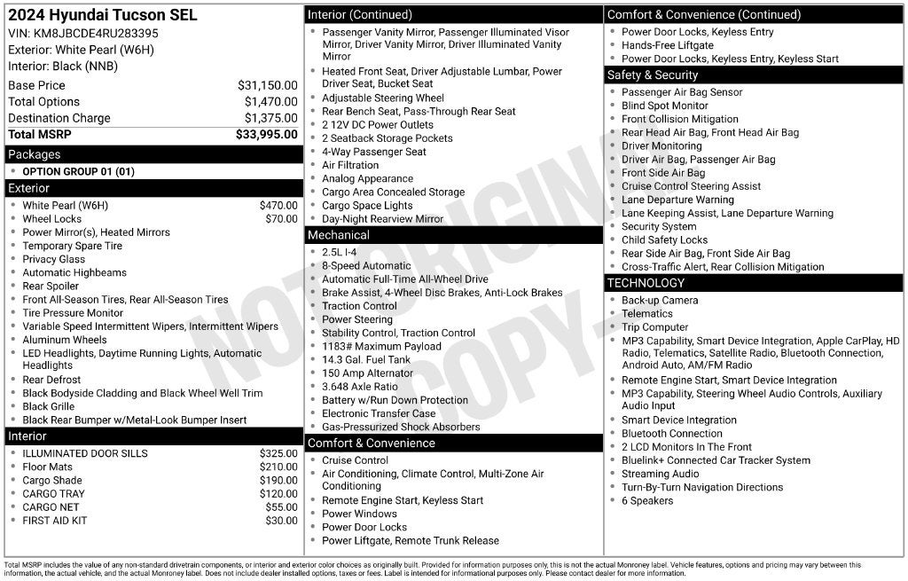 2024 Hyundai TUCSON SEL