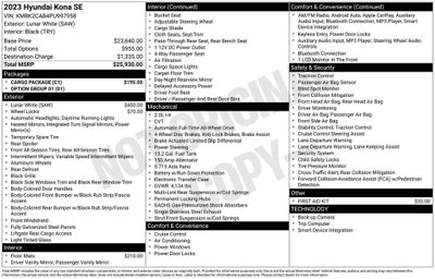 2023 Hyundai KONA SE