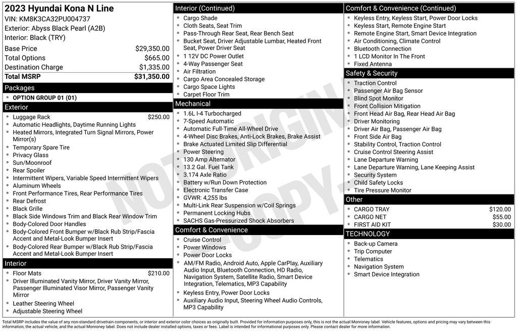 2023 Hyundai KONA N Line