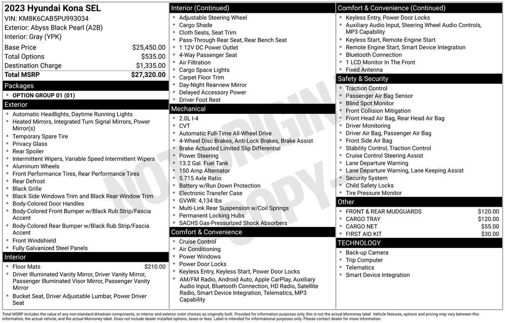 2023 Hyundai KONA SEL