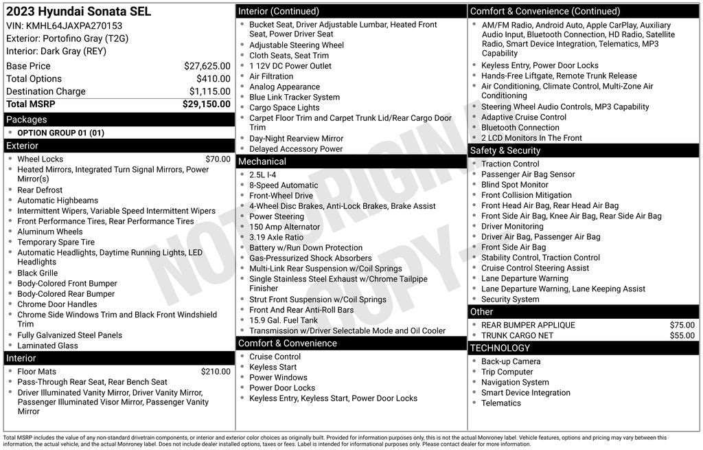 2023 Hyundai SONATA SEL