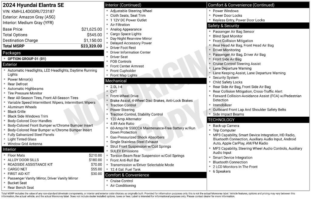 2024 Hyundai ELANTRA SE