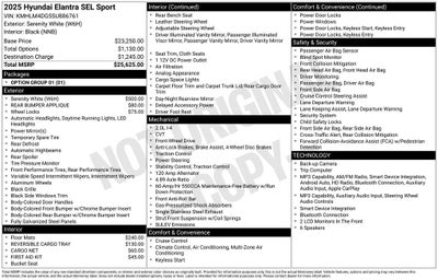 2025 Hyundai ELANTRA SEL Sport