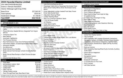 2024 Hyundai ELANTRA Limited