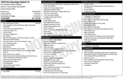 2023 Kia Sportage Hybrid LX