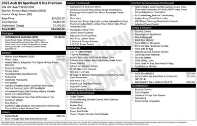 2023 Audi Q5 Sportback 45 S line Premium quattro