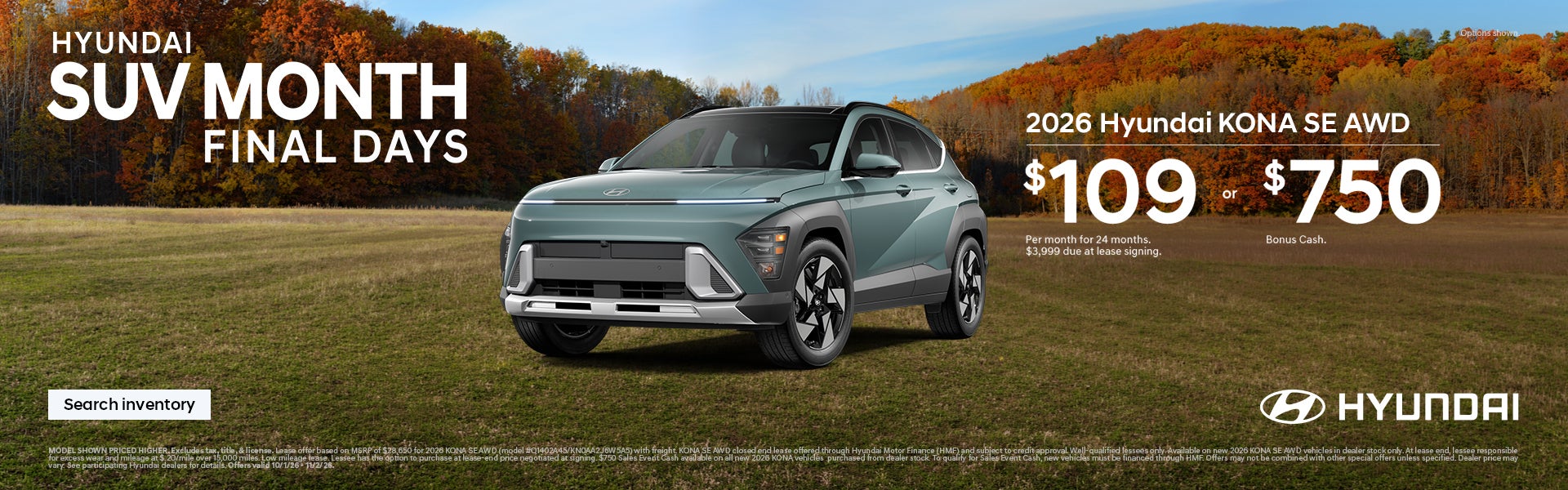 $109/24/$3,999 Lease or $750 Bonus Cash