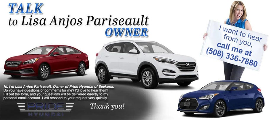 Talk to the owner of Pride Hyundai Lisa Anjos